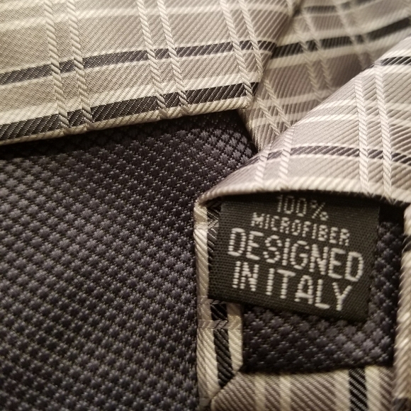 Plaid Angelo Rossi microfiber necktie - Picture 5 of 5